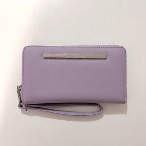 Steve Madden Bzip Web Zip Around Wallet Wristlet